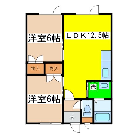 サンハイツの物件間取画像